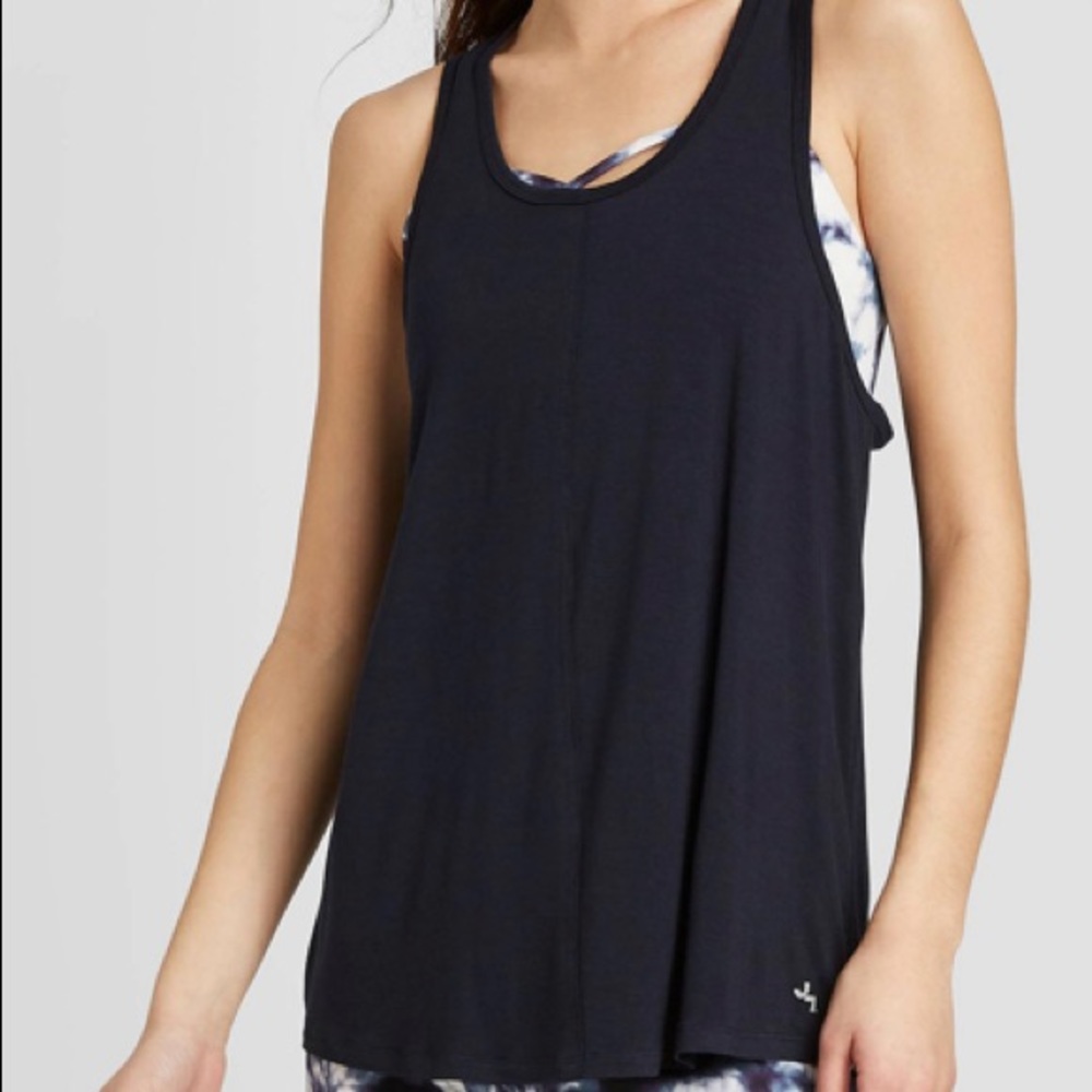 🔥3/$15🔥 Navy blue racer back tank top